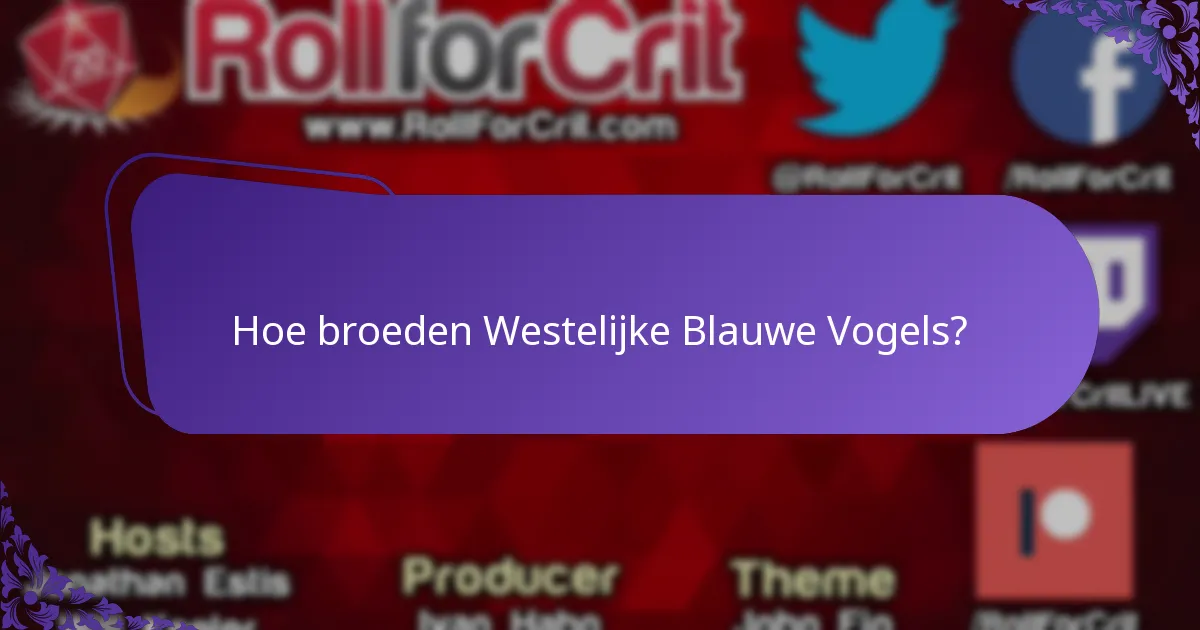 Wat eet de Westelijke Blauwe Vogel?