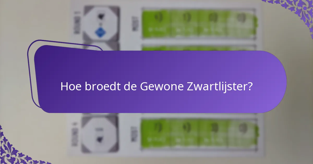 Waar komt de Gewone Zwartlijster typisch voor?