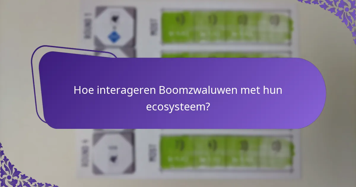 Wat voor soort habitat geven Boomzwaluwen de voorkeur?