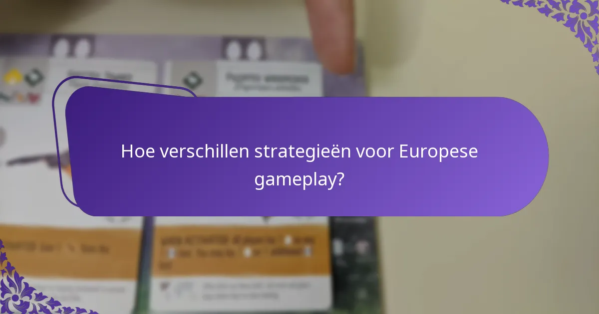 Wat zijn de regelaanpassingen voor Europese varianten?