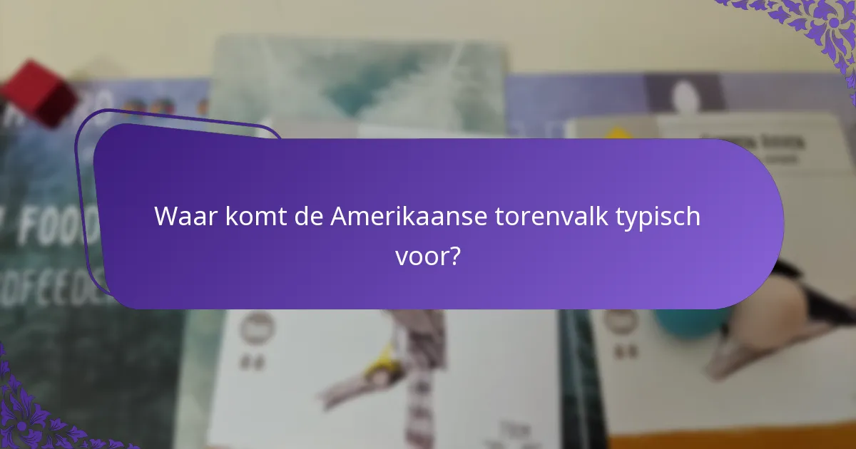 Wat is het dieet van de Amerikaanse torenvalk?