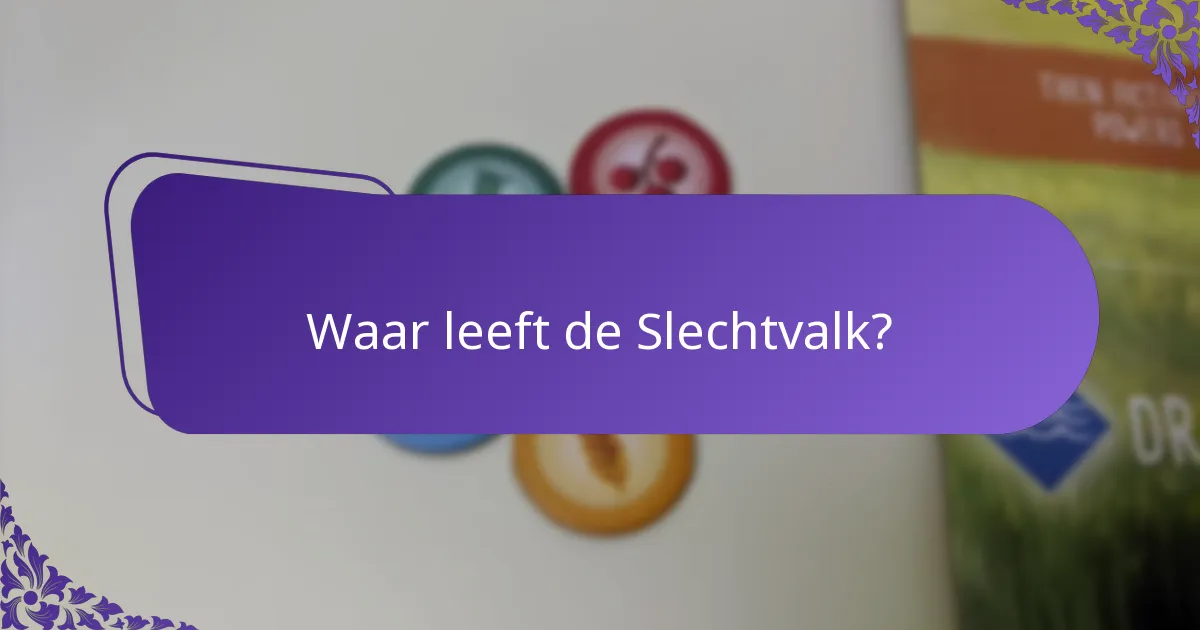 Hoe nestelen Slechtvalken?