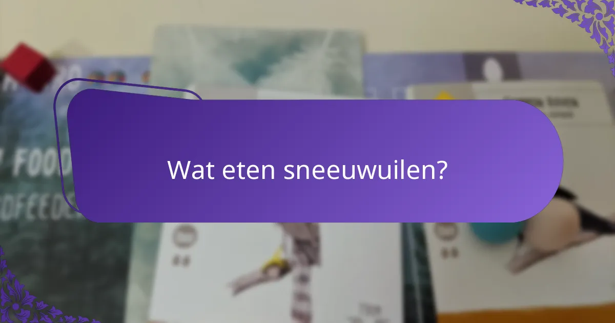 Hoe passen sneeuwuilen zich aan hun omgeving aan?