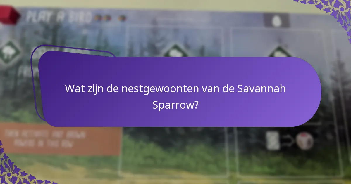 Welke bedreigingen ondervinden Savannah Sparrows in hun habitat?