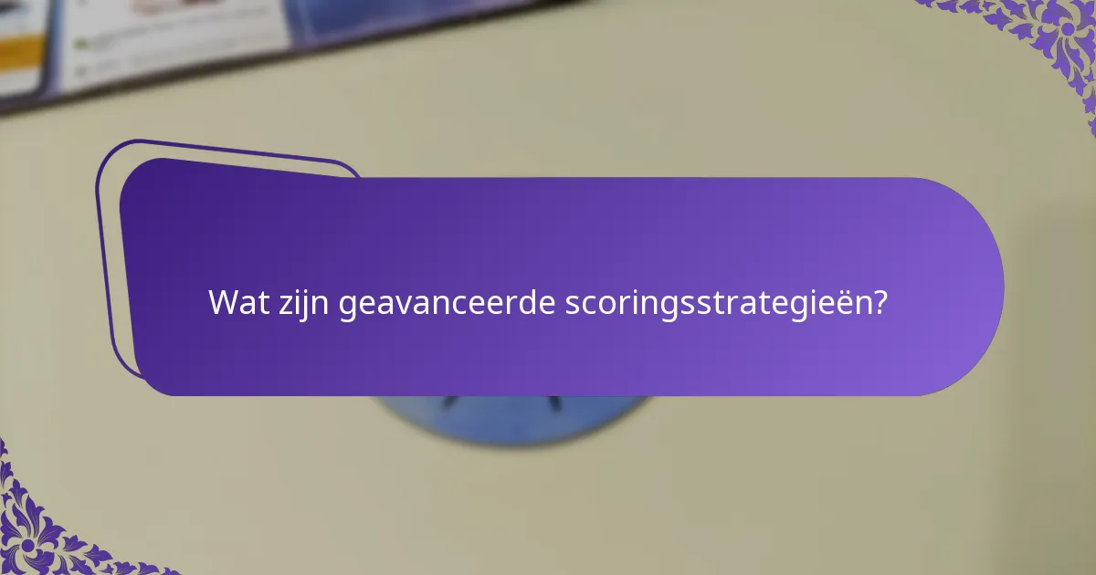 Hoe verschillen scoringsstrategieën per context?